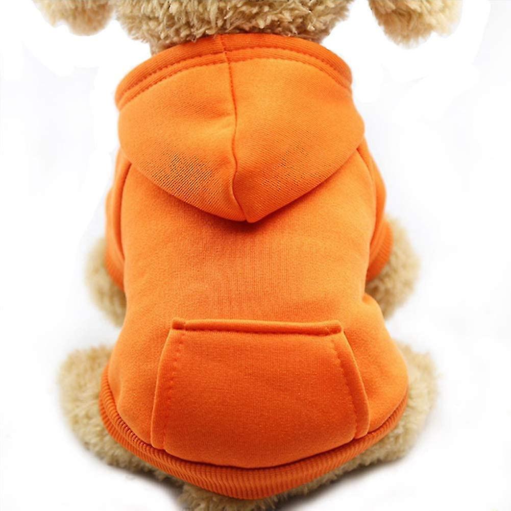 Winter Dog Hoodie Sweaters Orange, Medium