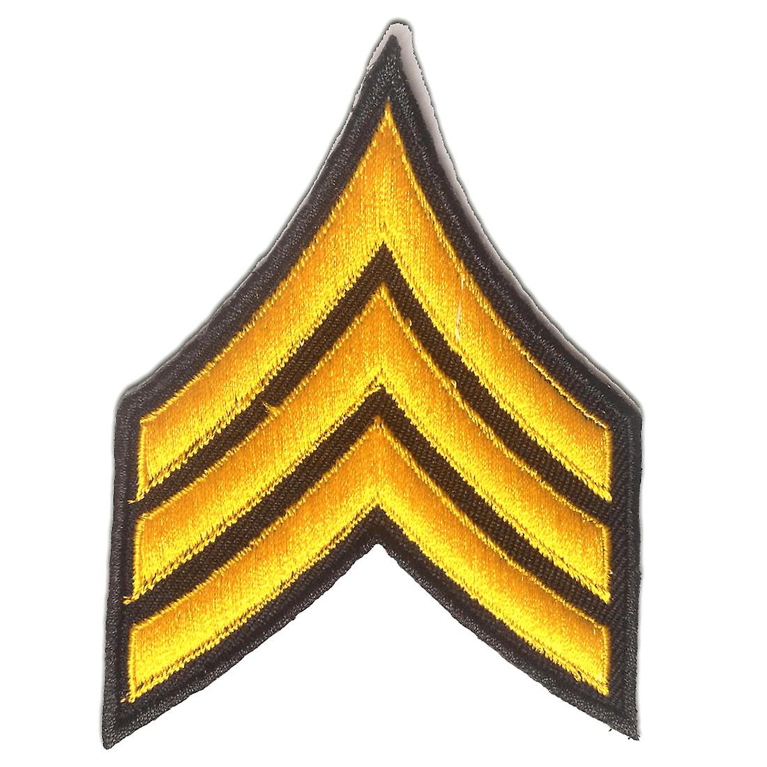 Patch - Sergeant ARMY Logo - yellow - 7.5 x 10 cm - Appliques Patches