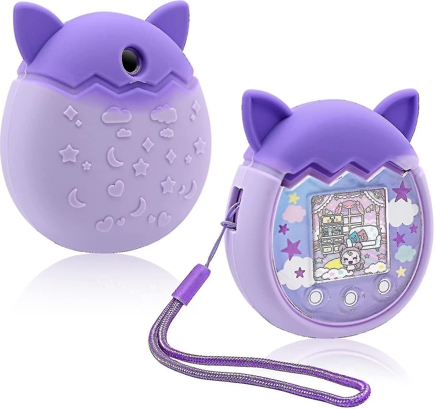 Silicone Case Compatible Pix Virtual Pet Game Machine, Protective Cover For Pix With Strap