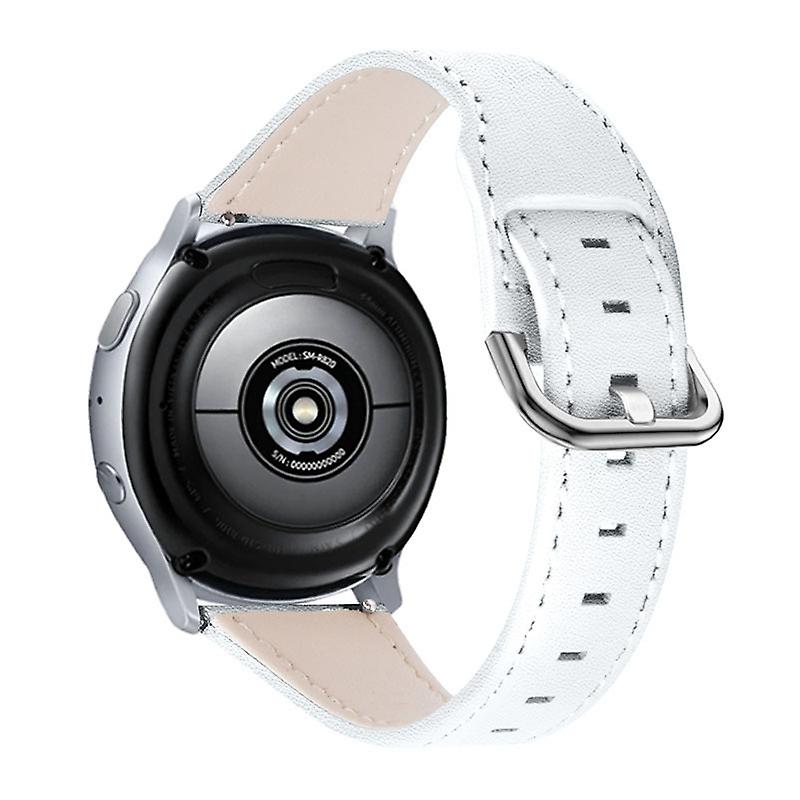 For Garmin Vivoactive 3/Vivoactive 3 Music Cowhide Leather Wrist Band with Buckle Watch Strap (20mm)