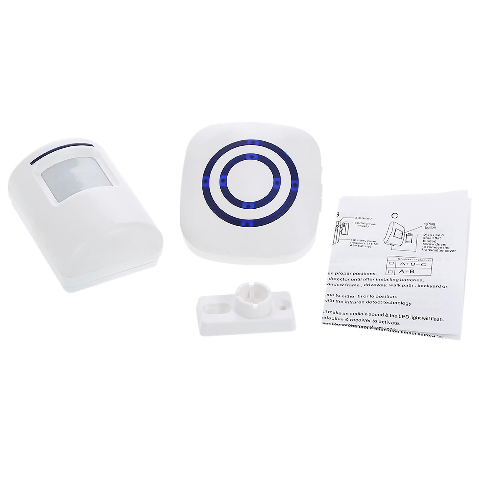Wireless Pir Motion Sensor Doorbell 38 Chimes Volume Adjustment