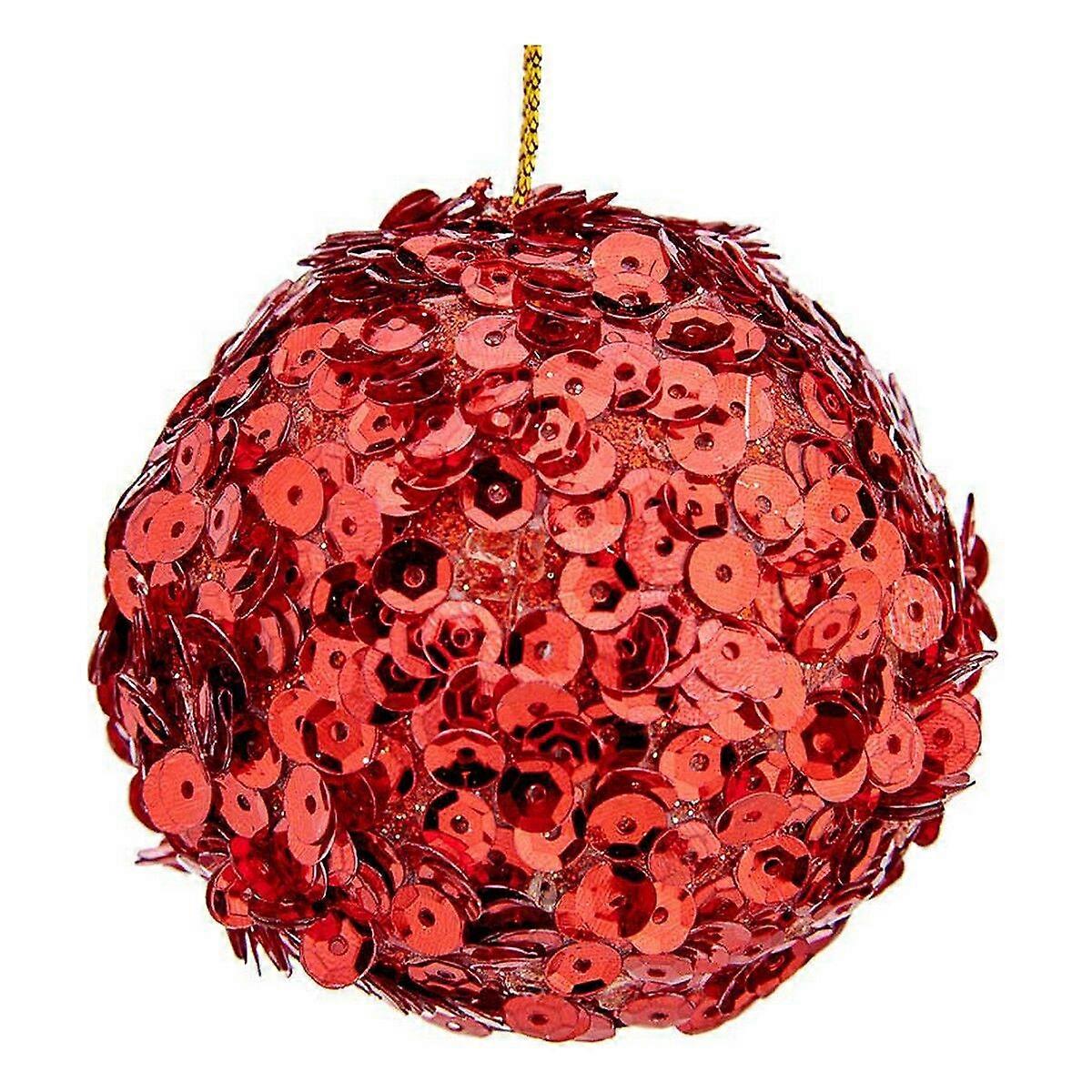 Kerstballen Krist+ Rood Kunststof Ø 10 cm 6 Stuks