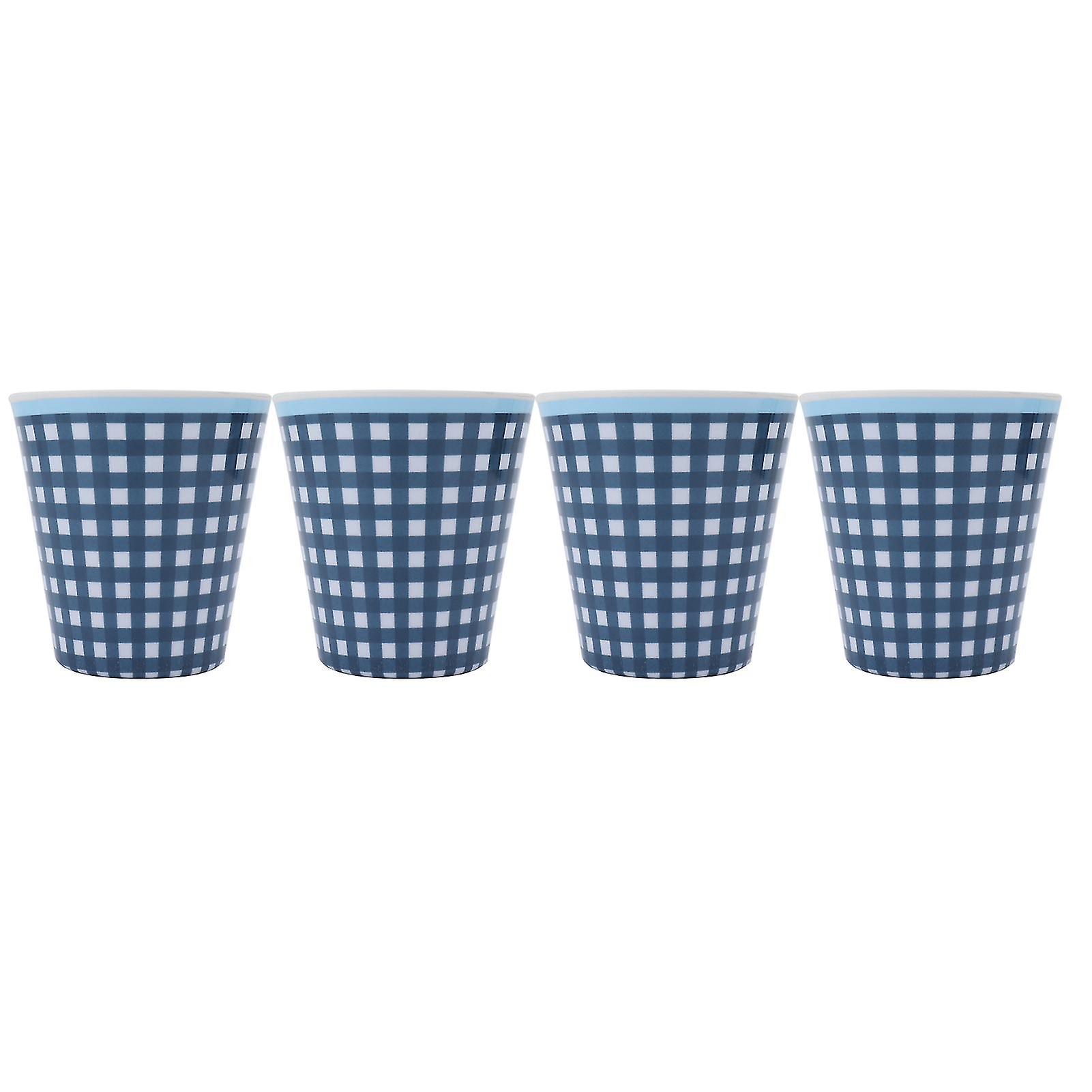 Set of 4 original melamine water cups, imitation porcelain, for restaurant, school
