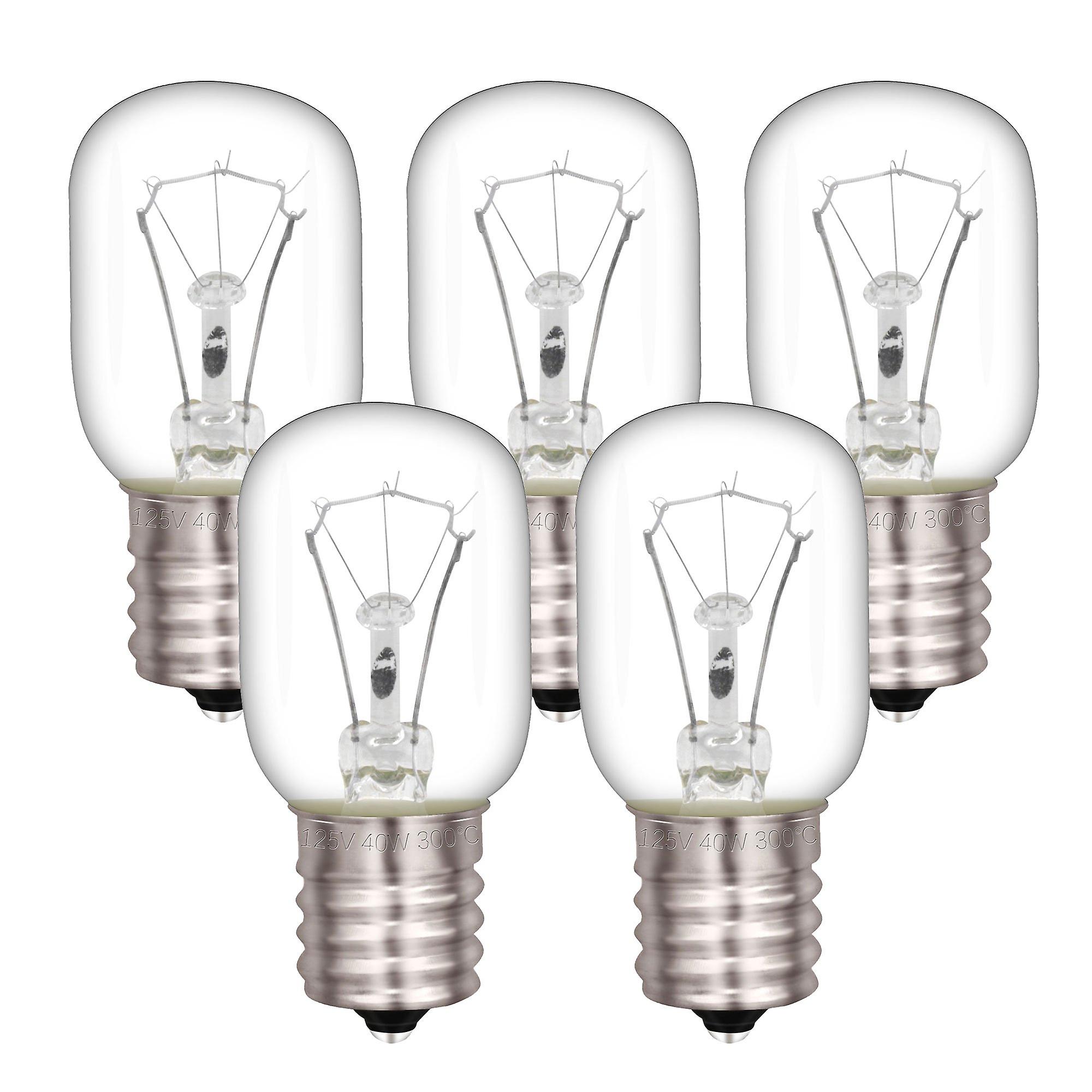 5pcs 125V Microwave Oven 8206232A Light Bulb Replacement for Whirlpool