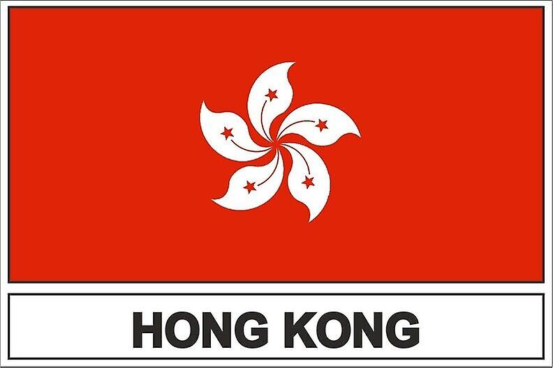 Stick sticker flag HK hong kong