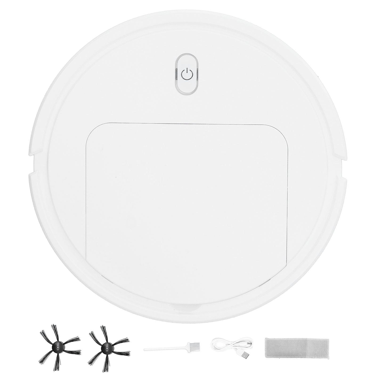 Household Automatic Smart Robot Automatic Sweeping Robot USB Sweeping Floor Cleaning RobotWhite