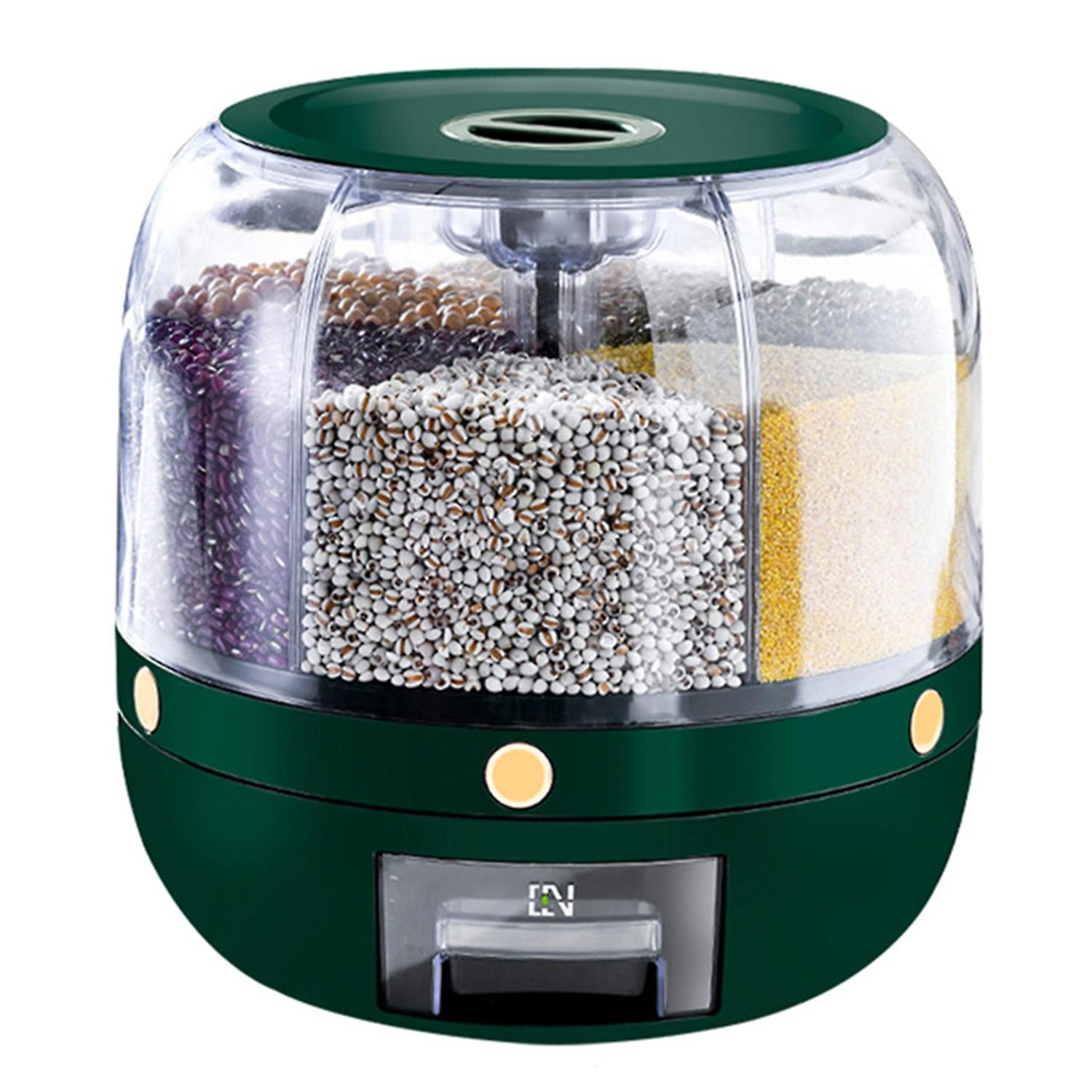 Storage Holder Large Capacity One Button Opening Rotating Food Grade Storage Detailed Division Desig
