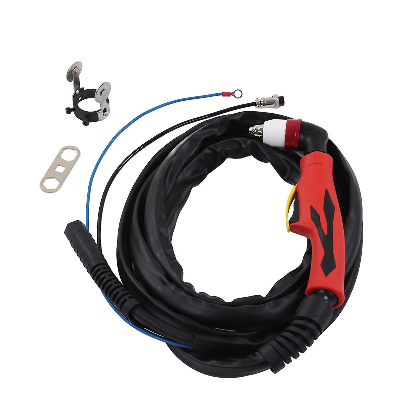 MechKit Portable Cutting Torch P80 Plasma Cutting Torch, High Efficiency Portable Welding Gun with Rubber Sleeve, 4 M Long, Ideal for Plasma