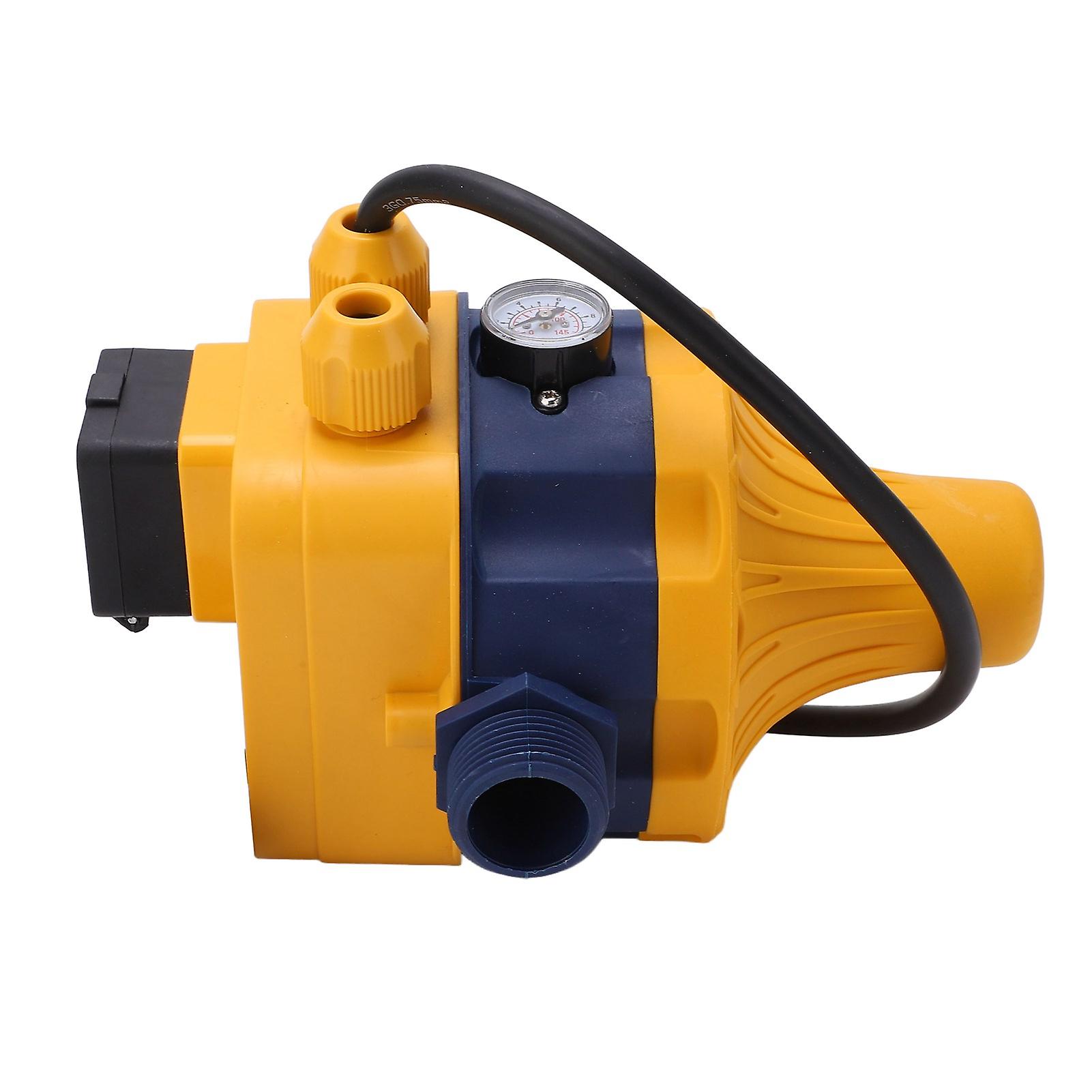 Water Pump Pressure Control Switch Automatic Controller IP65 Protection Yellow Blue