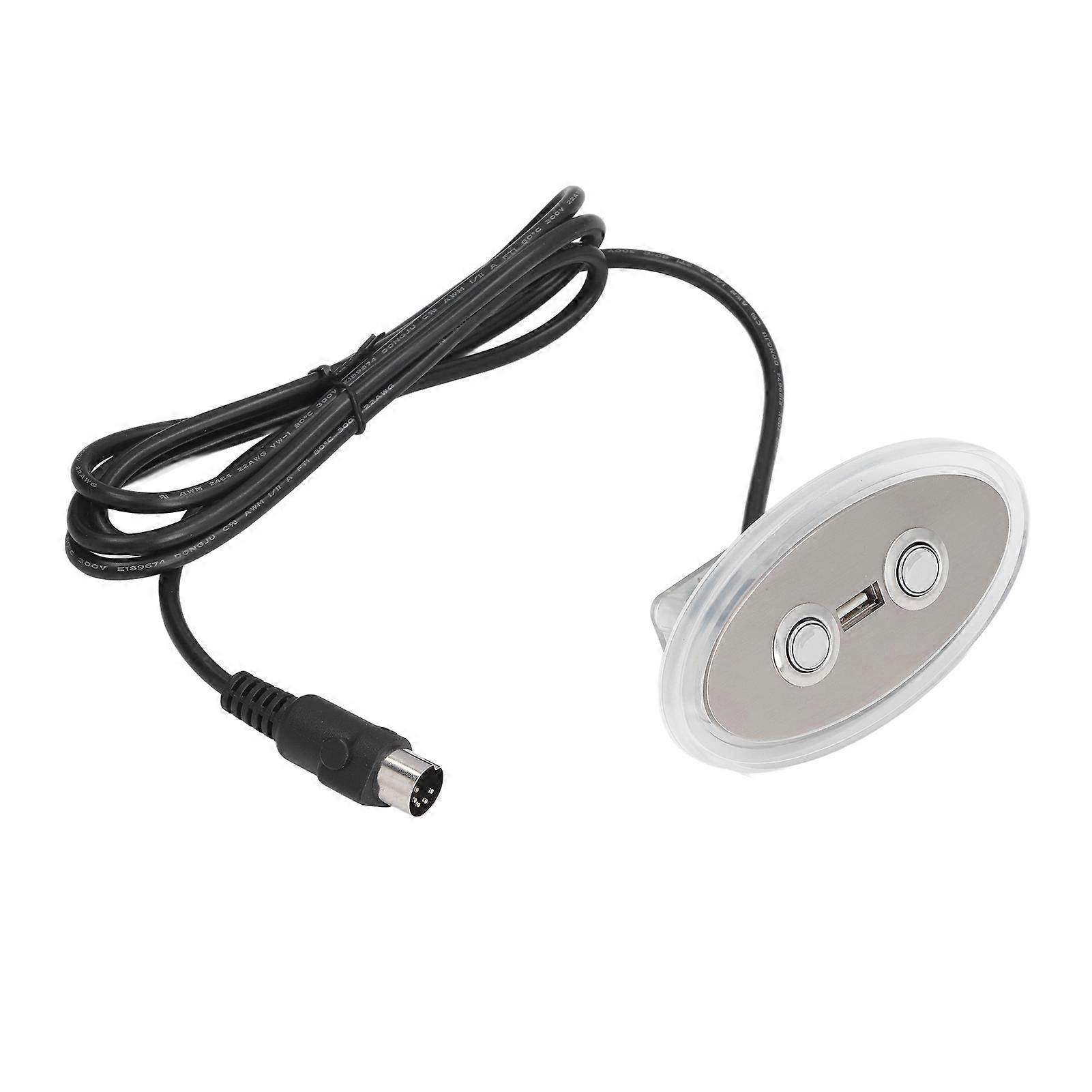 Electric Sofa Controller Electric Stretching Sofa Lifting Device Hand Control Button Switch with USB Port Straight 5 Pin