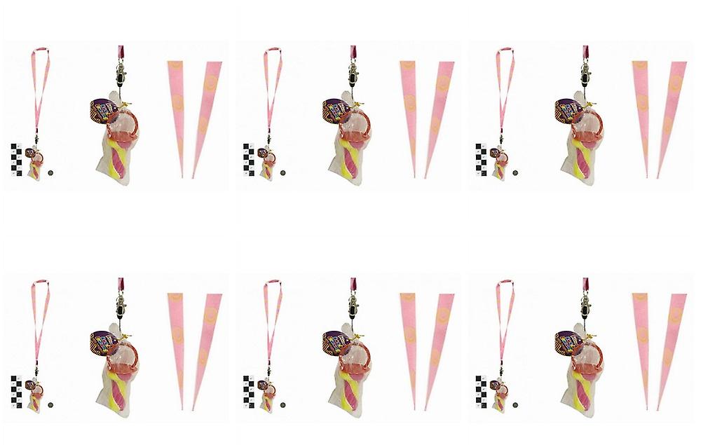 Pack de 6 bonecos de Rock com rosa colhedores Smily