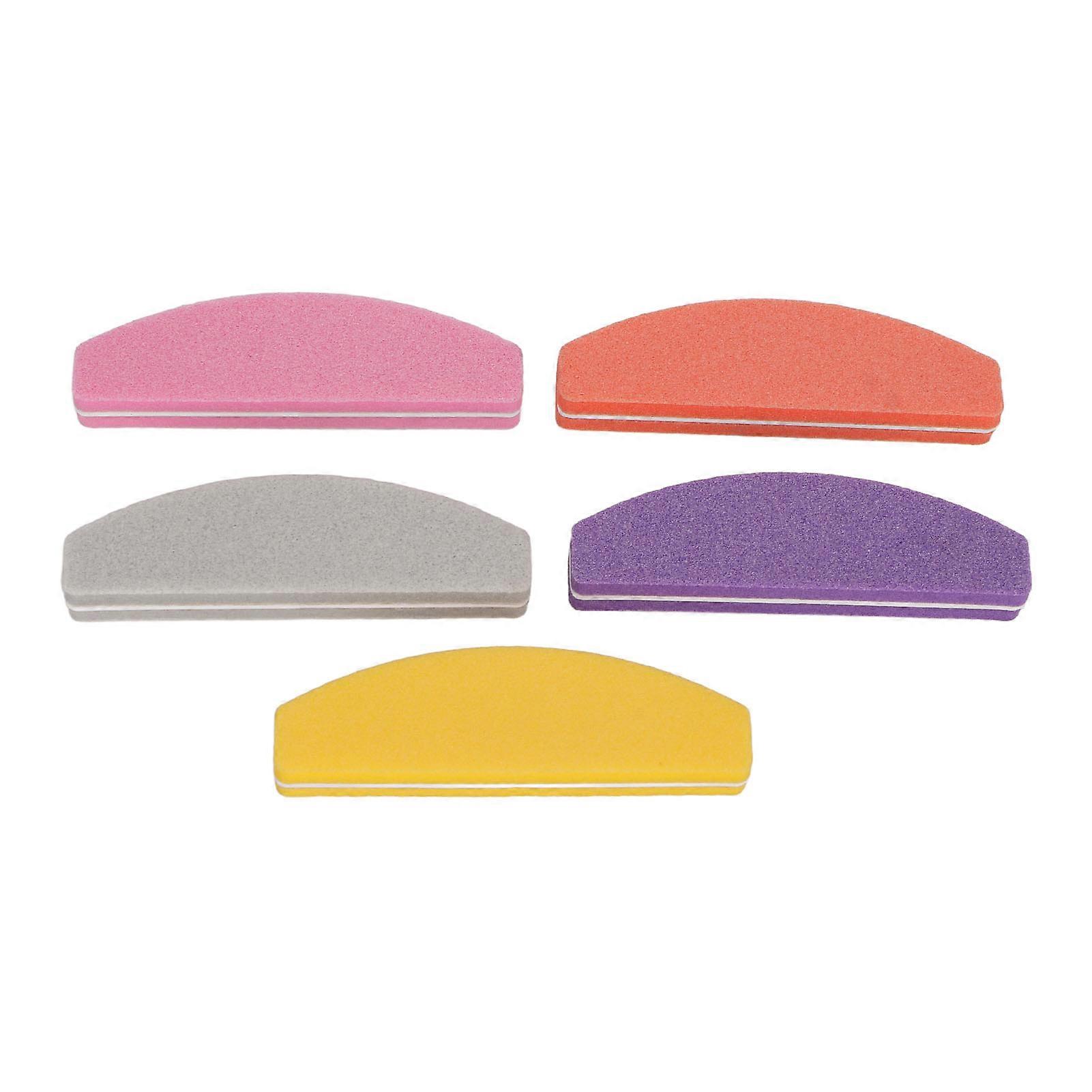 5Pcs Nail Buffer Block Double Sided Washable Buffing Sanding Block Manicure Tool for Nail Art