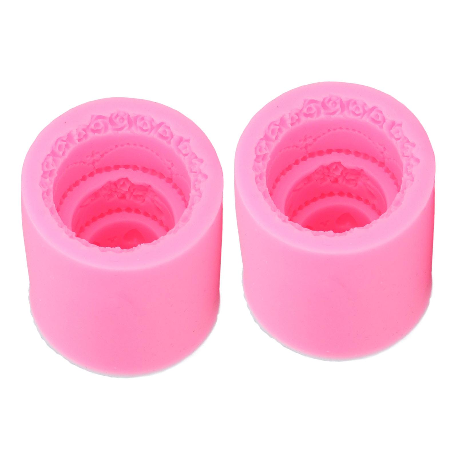 Fondant Molds, Pink, Soft, Durable, Decorative, Kitchen Tool