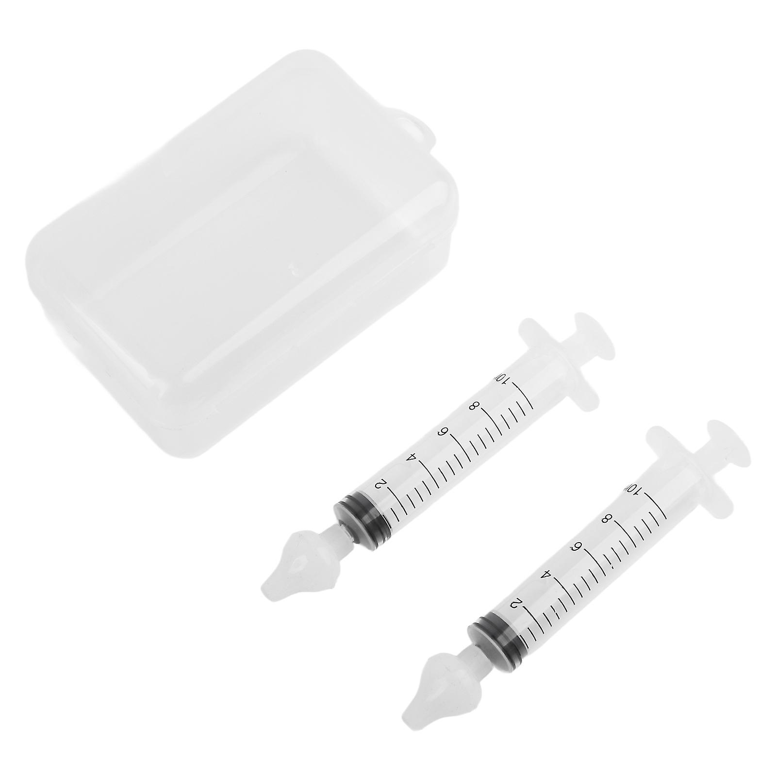 Professional Baby Nasal Irrigator Syringe Portable Infant Nose Rinser Device 2pcs 10ml