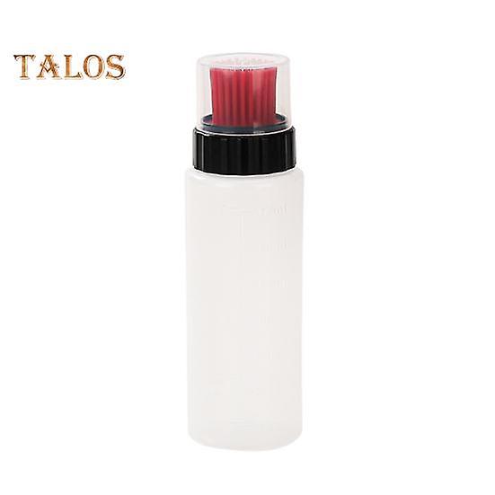 Transparent Oil Bottle with Scale Flexible Bristle Design Food Grade BPA Free Oil Container Grilling Frying Tool
