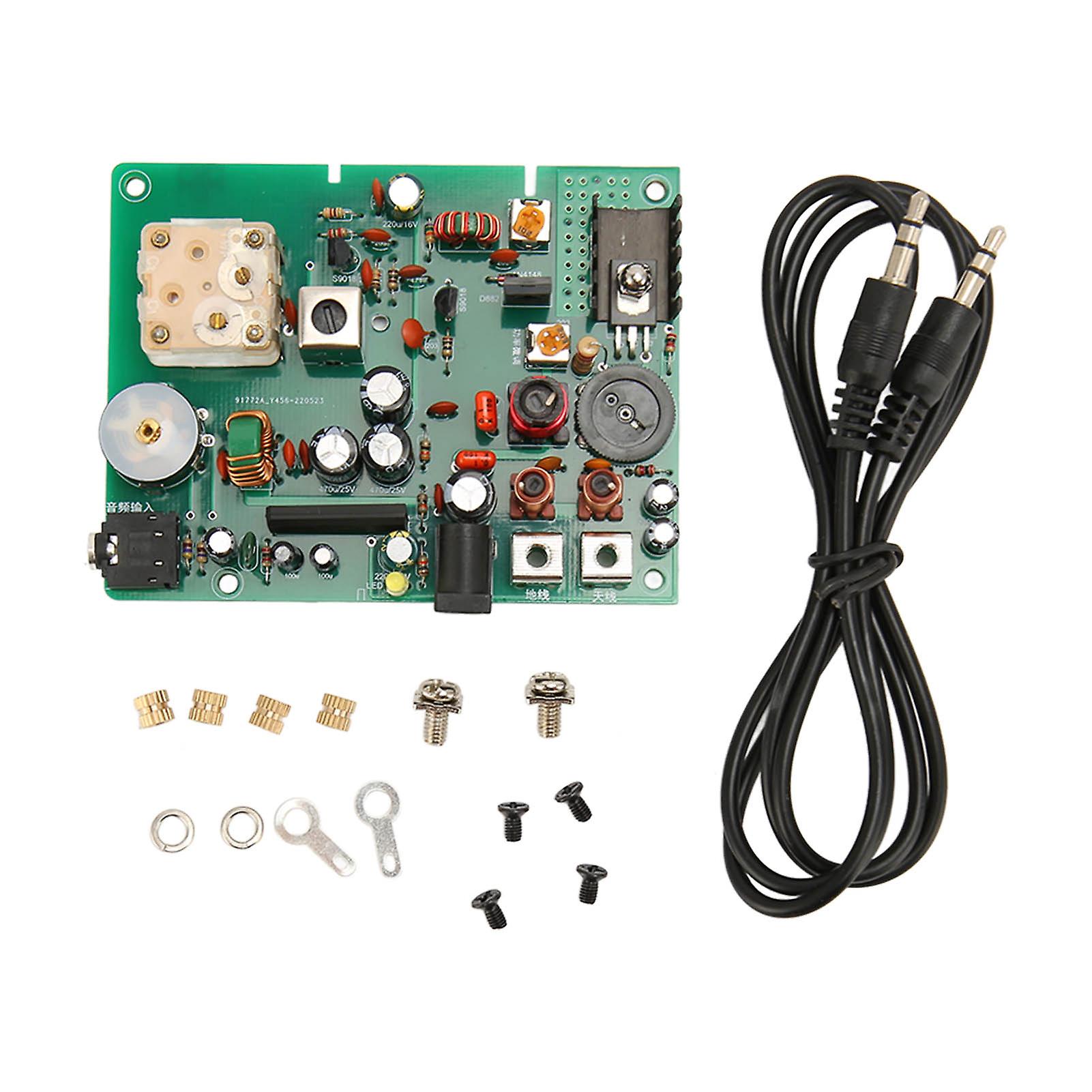 Adjustable AM Medium Wave Radio Transmitter 530-1600KHZ DIY Kit for School Experiment and Educational Projects