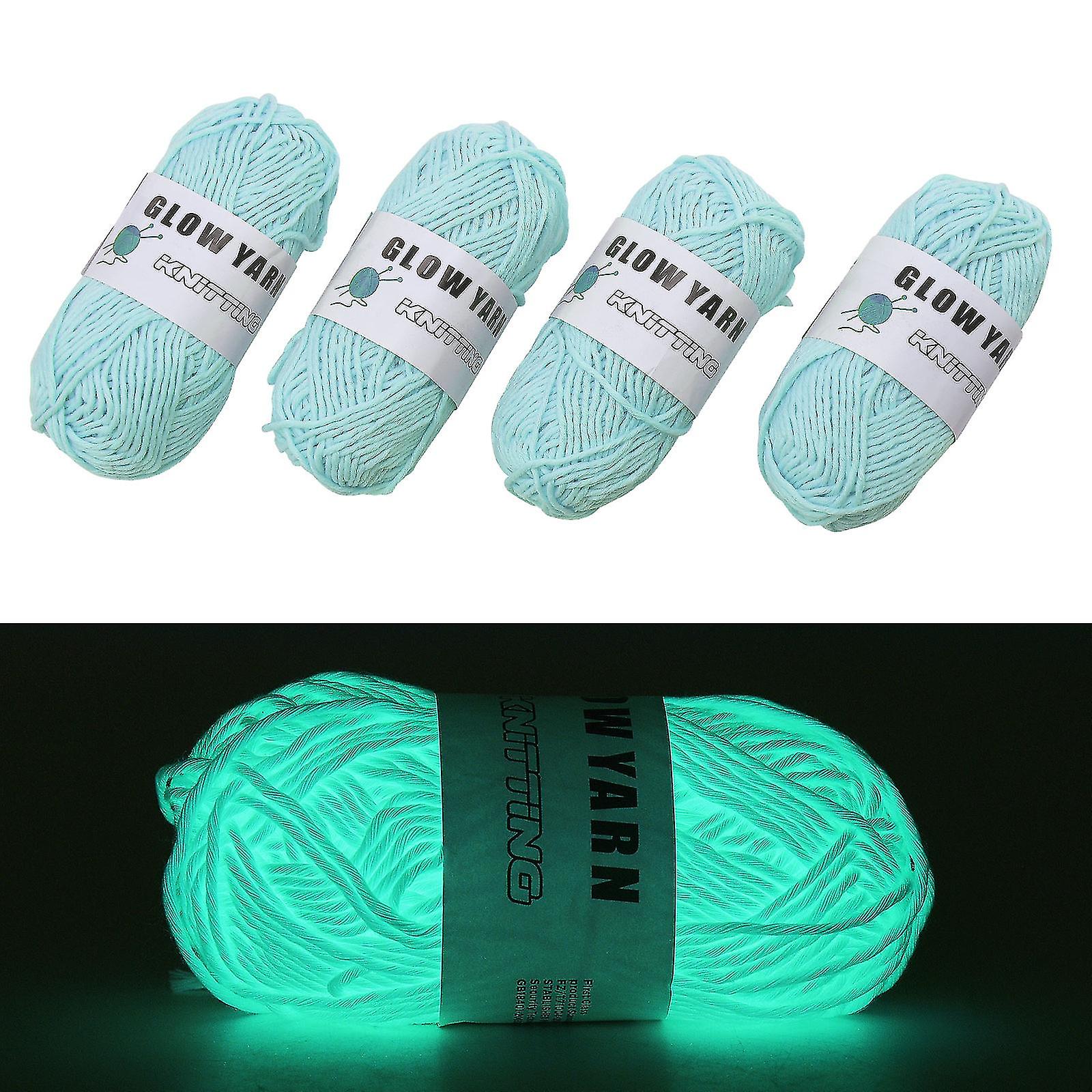 Filament Yarn Dyed Threads Glow In The Dark For Knitting And Crochet Accessories