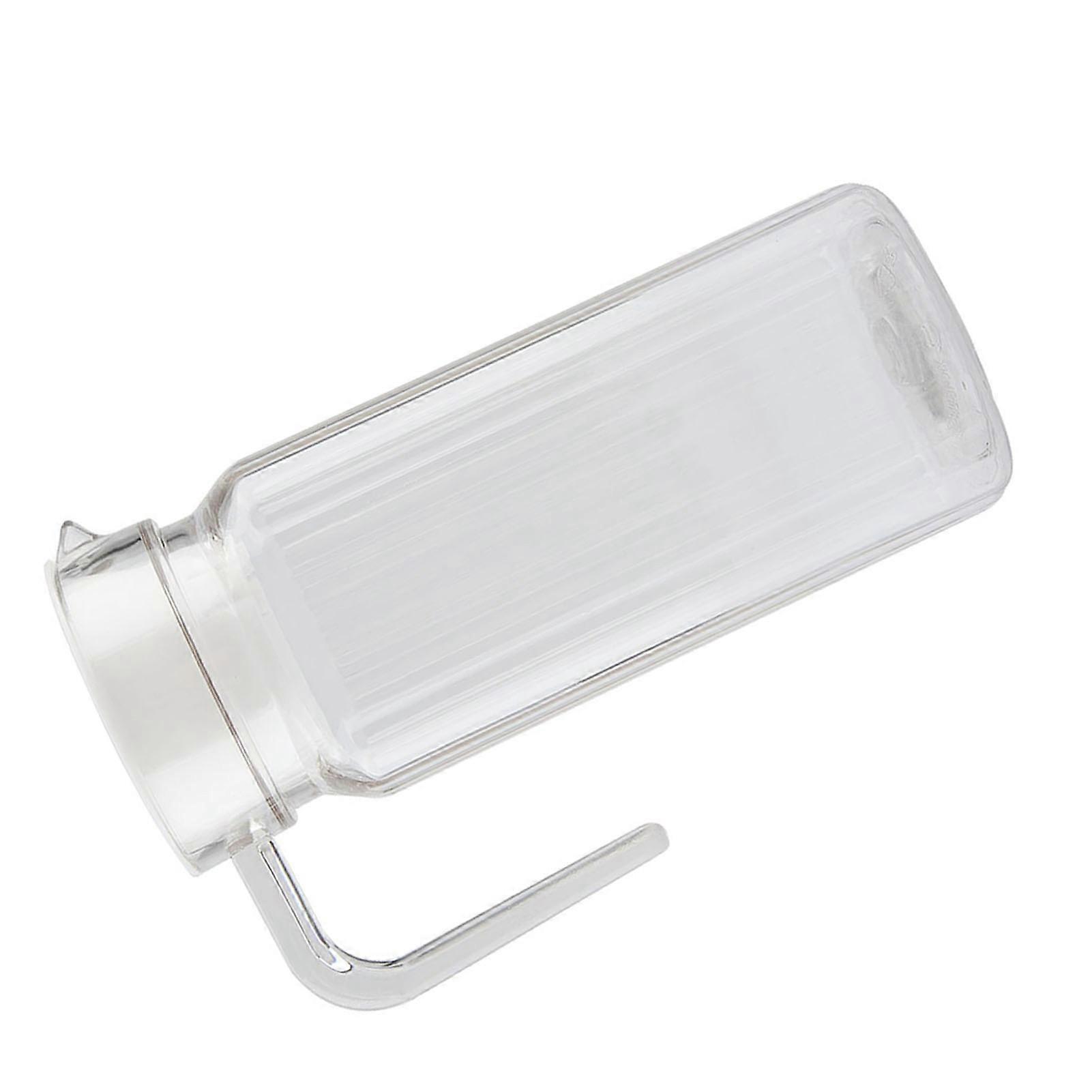 Striped Ice Cold Juice Jug - Premium Acrylic Transparent Bottle with Lid for Refreshing Drinks at Bar or Home(800ML)