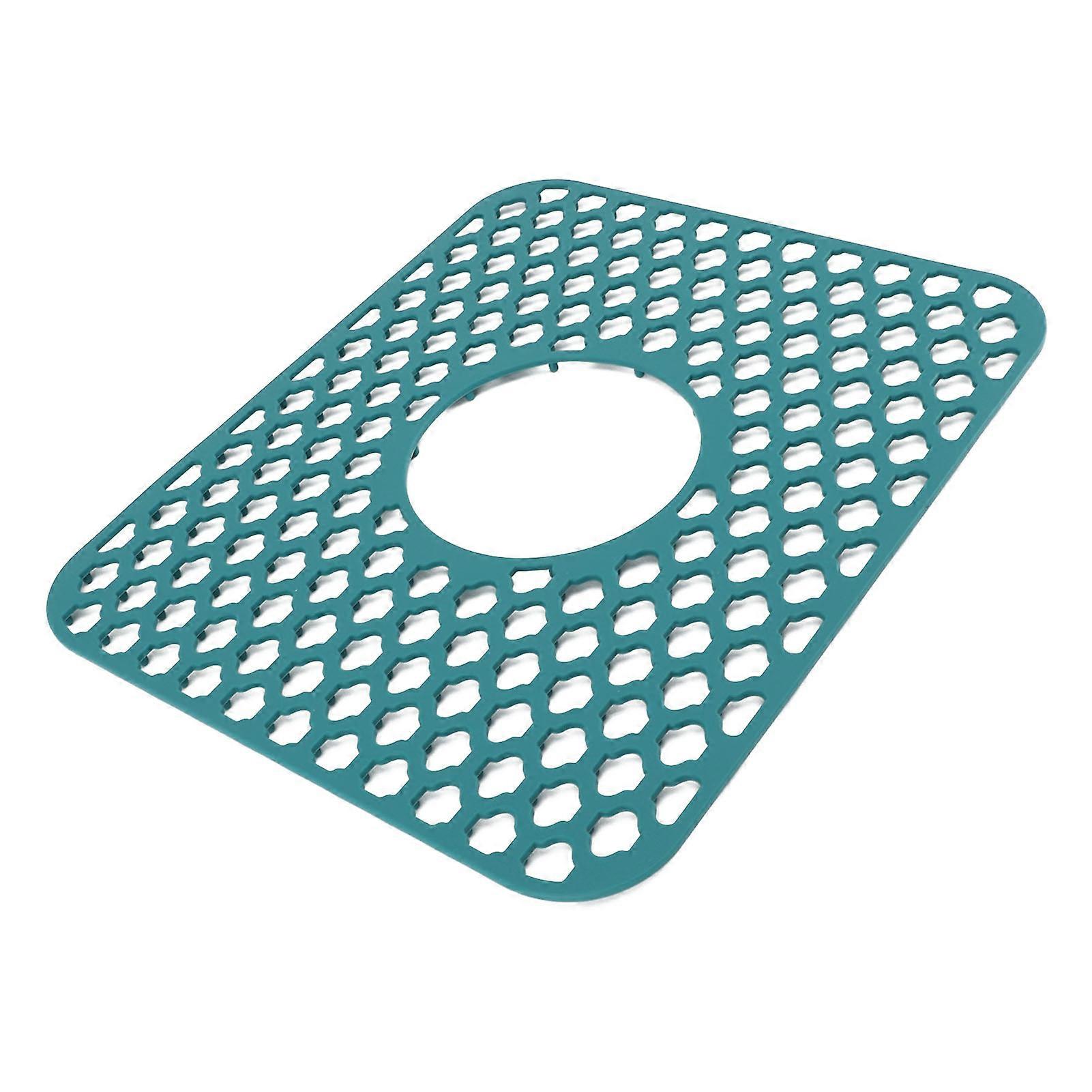 Silicone Sink Protector Mat 34.5x29.5cm Green Heat Resistant Non Slip