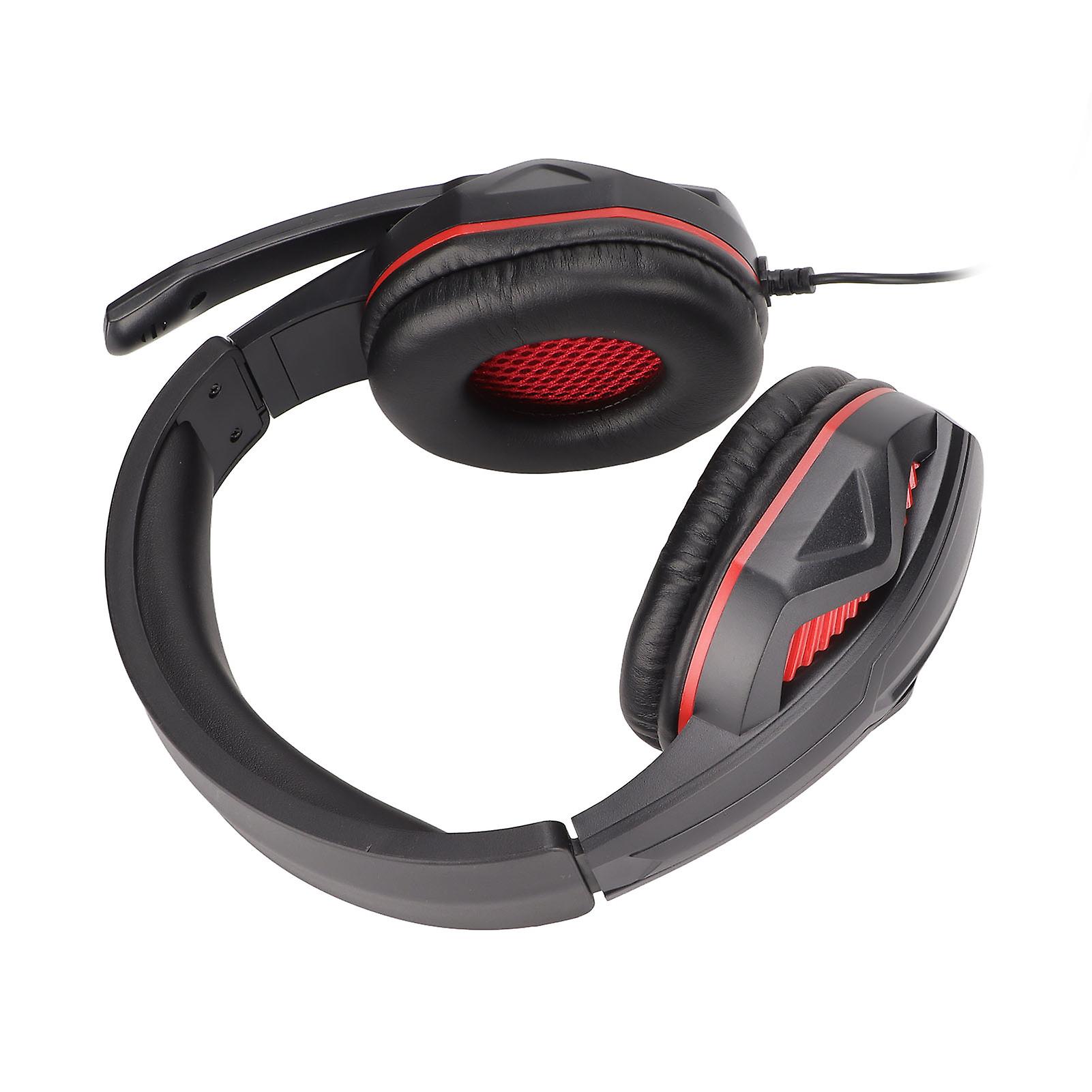 Gaming Headset Noise Cancelling Over Ear Mute Function 3.5mm Plug Wired Headphone with Mic for PS4 PC Laptop 
