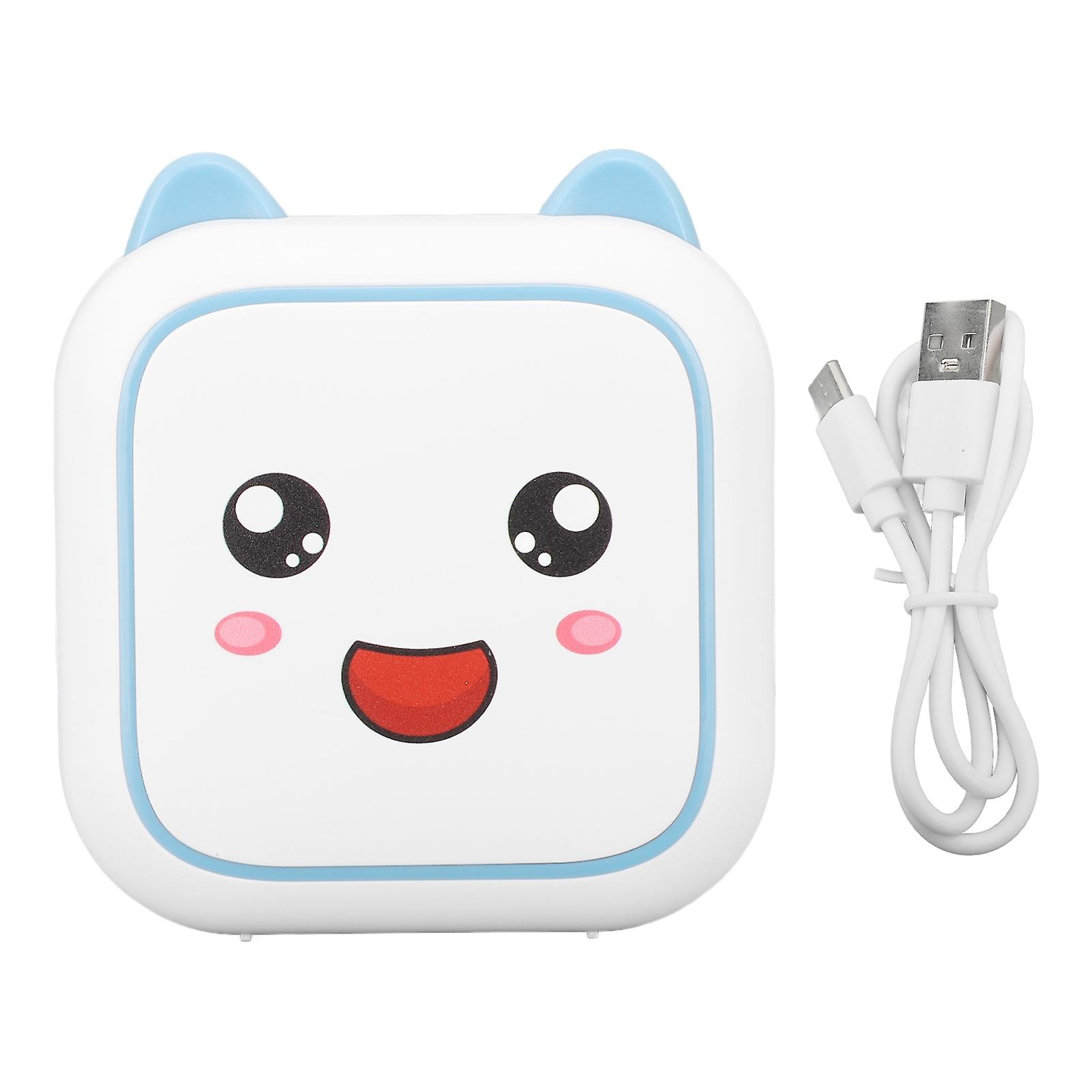 2024 Mini Printer Inkless Easy to Carry 800mAh Rechargeable Battery Low Noise Bluetooth Mobile Thermal Printer Blue