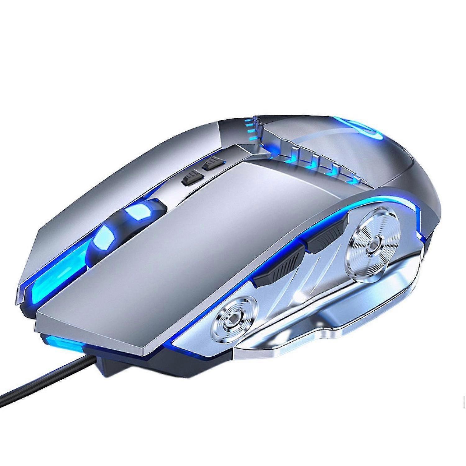 Wired Mouse Ergonomic 7-color Backlight Luminous Quick Response DPI Adjustable 7 Buttons Computer Wi