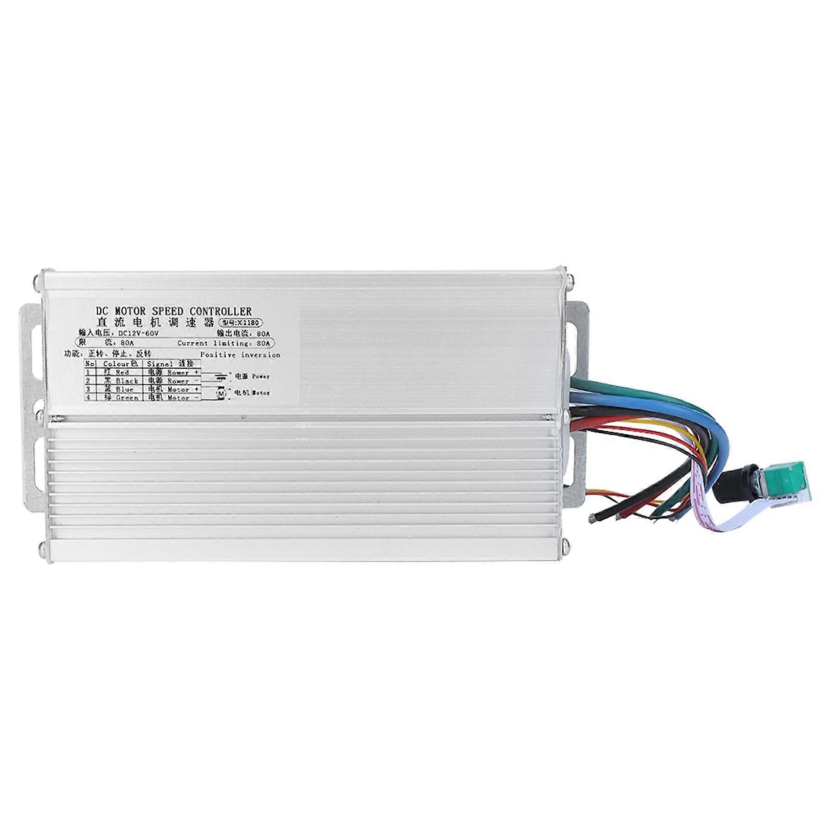 DC Brush CCW CW Motor Speed Controller 12~60V Motor Speed Governor Regulator 80A