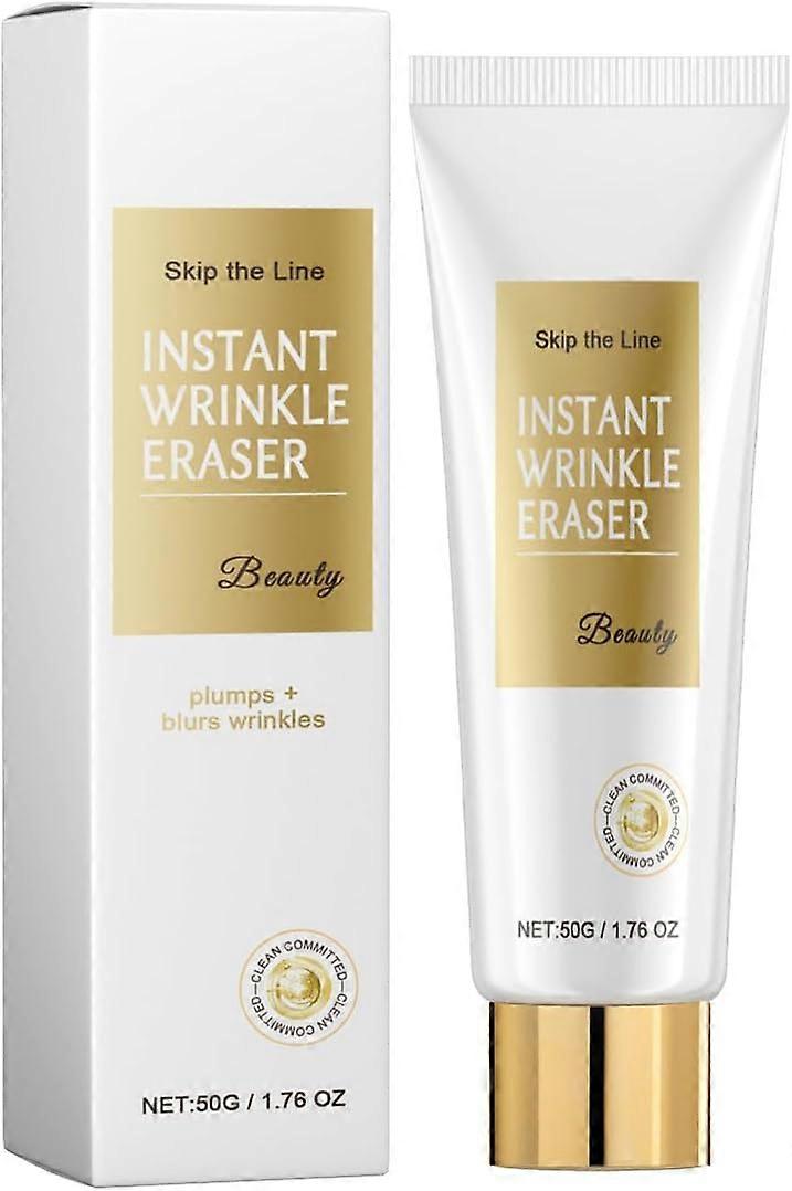 Skip The Line Instant Wrinkle Eraser, Skips The Lines Firming Lotion, Anti-Aging Cream for Face & Body, Face Tightening Serum, Reduserer fine linjer