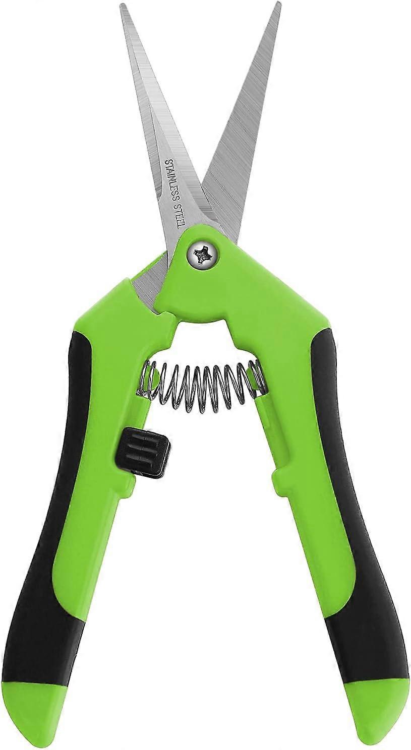 Durable Gardening Scissors Gardening Hand Pruner Pruning Shear with Titanium Coated Curved Precision Blades