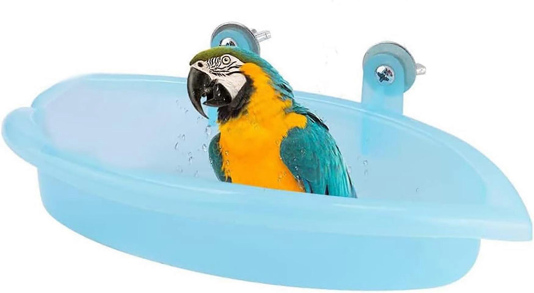 Baignoire pour Oiseaux,Bote Bain pour Oiseaux,Baignoires Perroquet Conviennent aux Petits Oiseaux Tels Que Perroquets Canaris,Bains d'Oiseaux en Plas