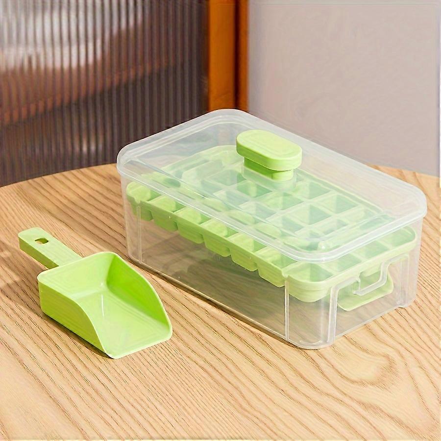 1pc Ice Cube Trays With LId And Bin, Easy Release Ice Trays For Freezer, Ice Cube Molds, Ice Cube Tray, Large Capacity Ice Tray Holder, Includes Ice S