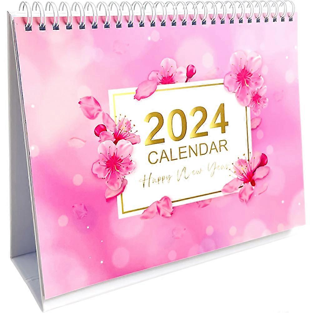 Full Year Calendar Small Desk Calendar Standing Calendar Desk Calendar for Recording Events
