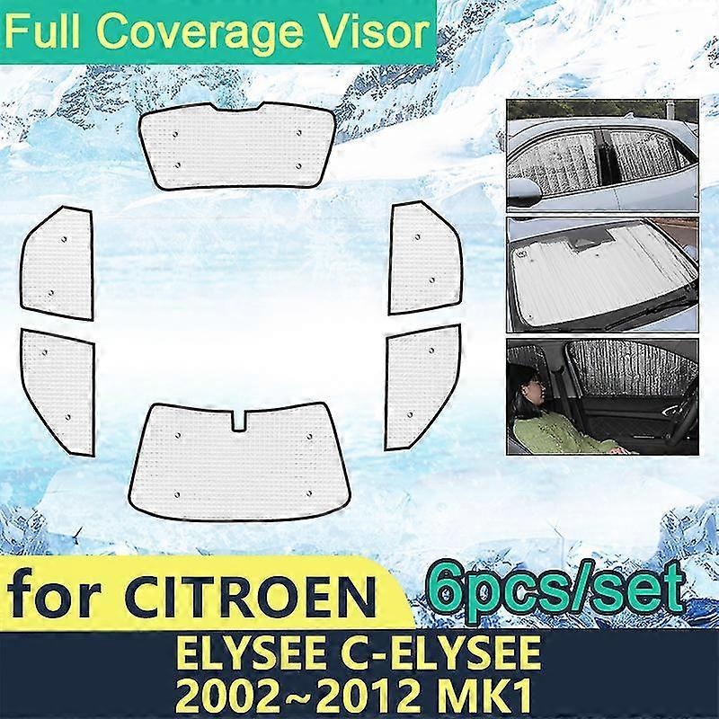 Εξαίσια πλήρη κάλυψη σκίαστρα για Citroen Elysee 2002~2012 C-elysee Mk1 αυτοκίνητο προστασία από τον ήλιο παρμπρίζ πλευρικό παράθυρο γείσο αξεσουάρ 2008