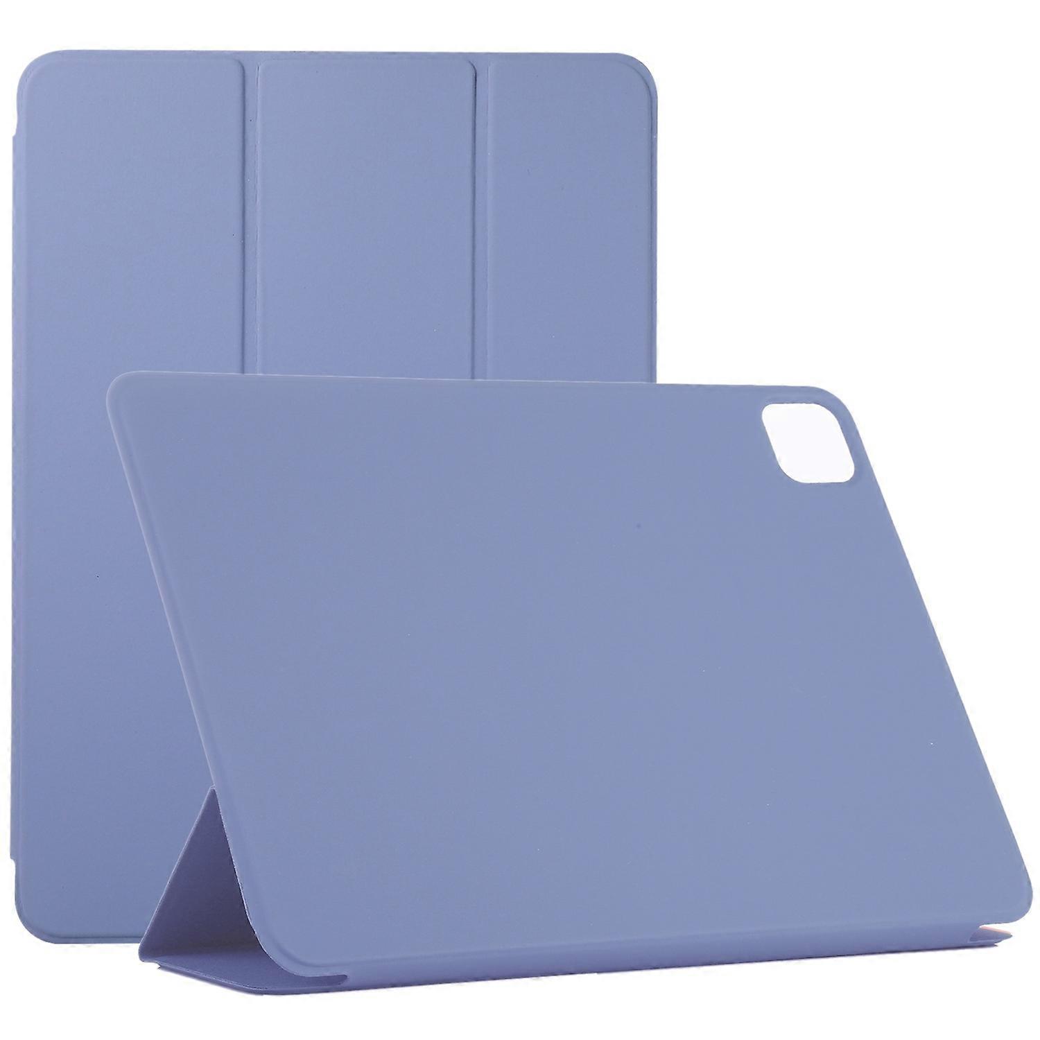 Horizontal Flip Ultra-thin Non-buckle Magnetic PU Leather Tablet Case With Three-folding Holder & Fo
