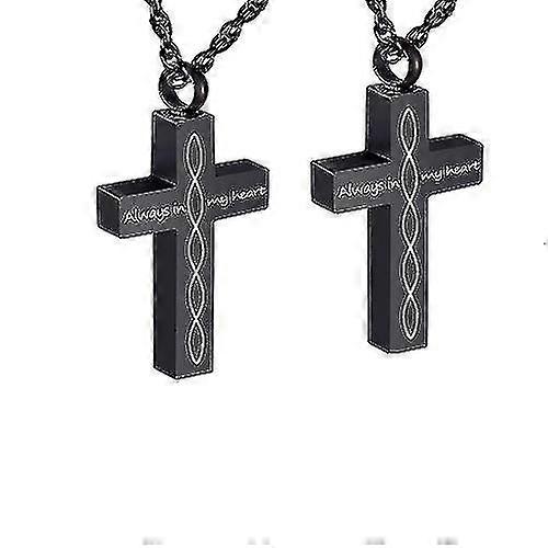 Cross Urn colier cremation pentru bărbați