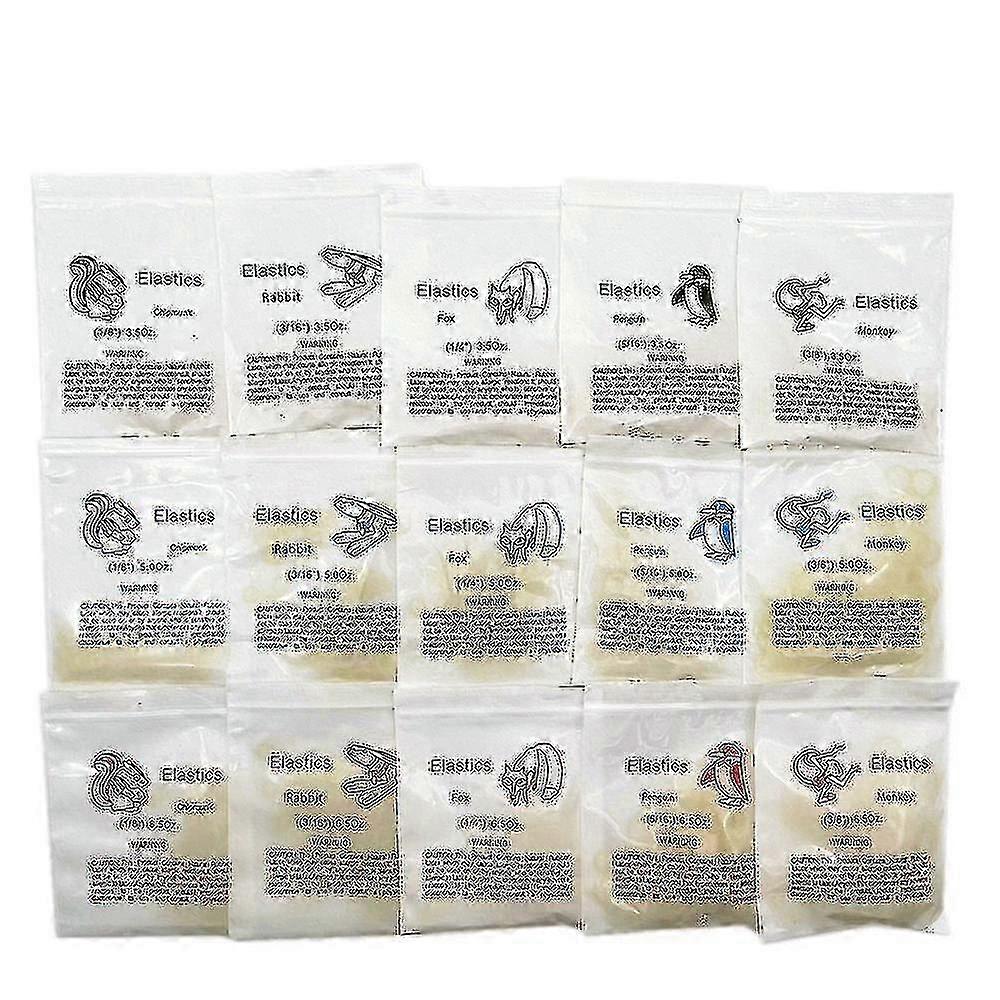 100pcs/bag Οδοντιατρικές ορθοδοντικές λαστιχένιες ζώνες Ορθο ελαστικές τιράντες λατέξ μη τοξικές ταινίες Tw εργαλείων 3.5oz/5oz/6.5oz