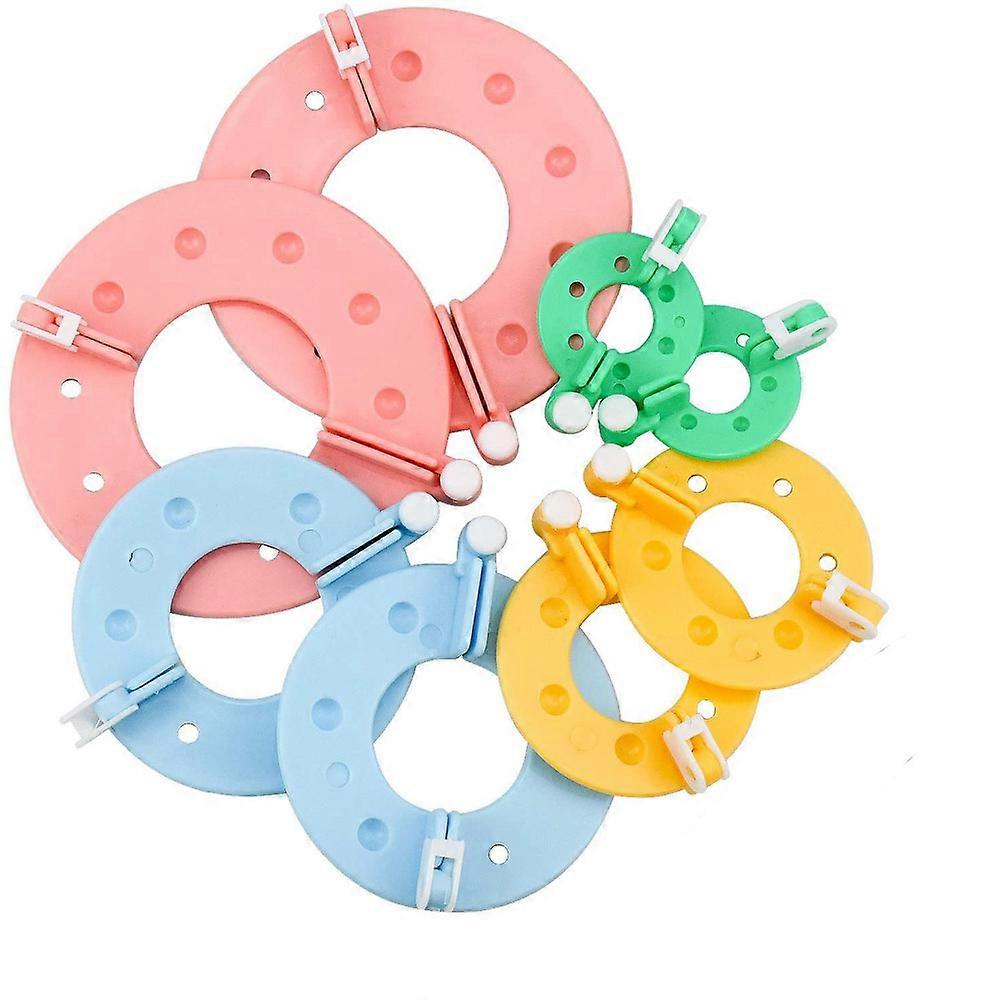 8 Stck Pompom Maker 4 Gren Bommel Maker zum Basteln Fluff Ball Weaver Kit Bommelmacher Bommelschablone Fluff Kugel DIY Nadel Handwerk Toolkit fr Kinde