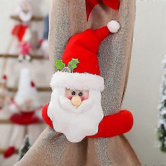 Παράθυρα Χριστούγεννα Santa Claus κουρτίνα decor Καλά Χριστούγεννα διακόσμηση για το σπίτι Χριστουγεννιάτικα δώρα ευτυχισμένο το νέο έτος