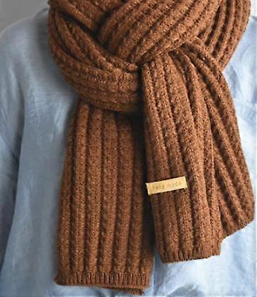 1 stk karamellfarge peplum varm dag student ensfarget skjerf