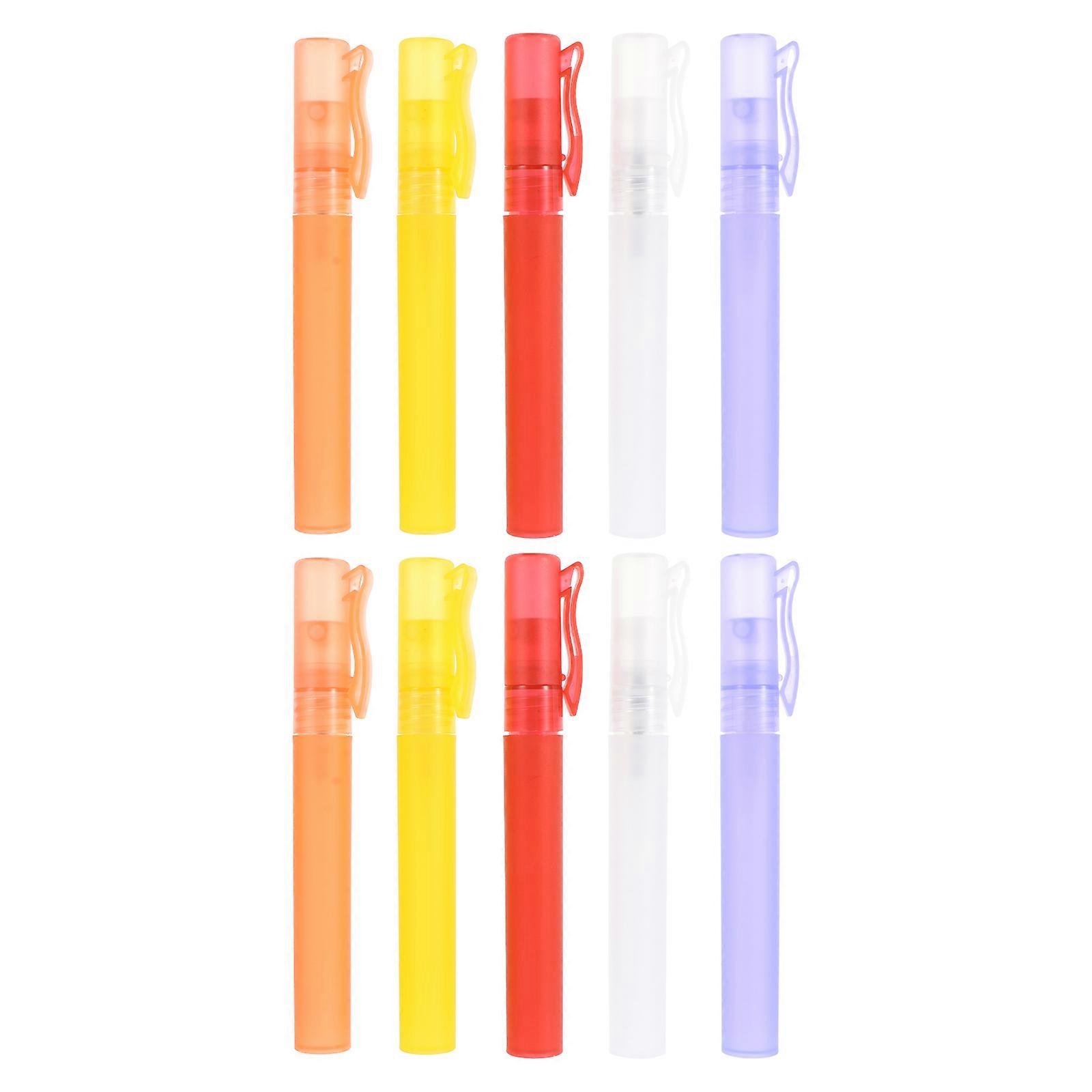 10pcs Empty Reusable Perfume Bottles Pen Shape Spraying Bottles Travel Sub Bottles