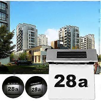 Plaque De Numéro Solaire Schmalz – Inox, LED, Gravée – Personnalisable En Allemand