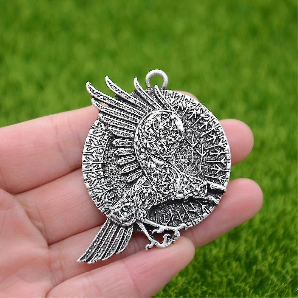 Norsk Odin Symbol Viking Korp Amulett Runor Algiz Skydd Wicca Talisman norsk-odin-symbol-viking-korp-amulett-runor-algiz-skydd-wicca-talisman