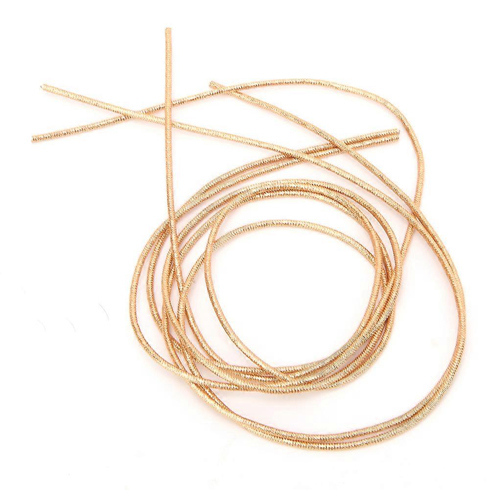 Embroidery Thread Copper Wire Sewing Stitching Gloss 1.5mm  Dia. Manual DIY StringDark Golden