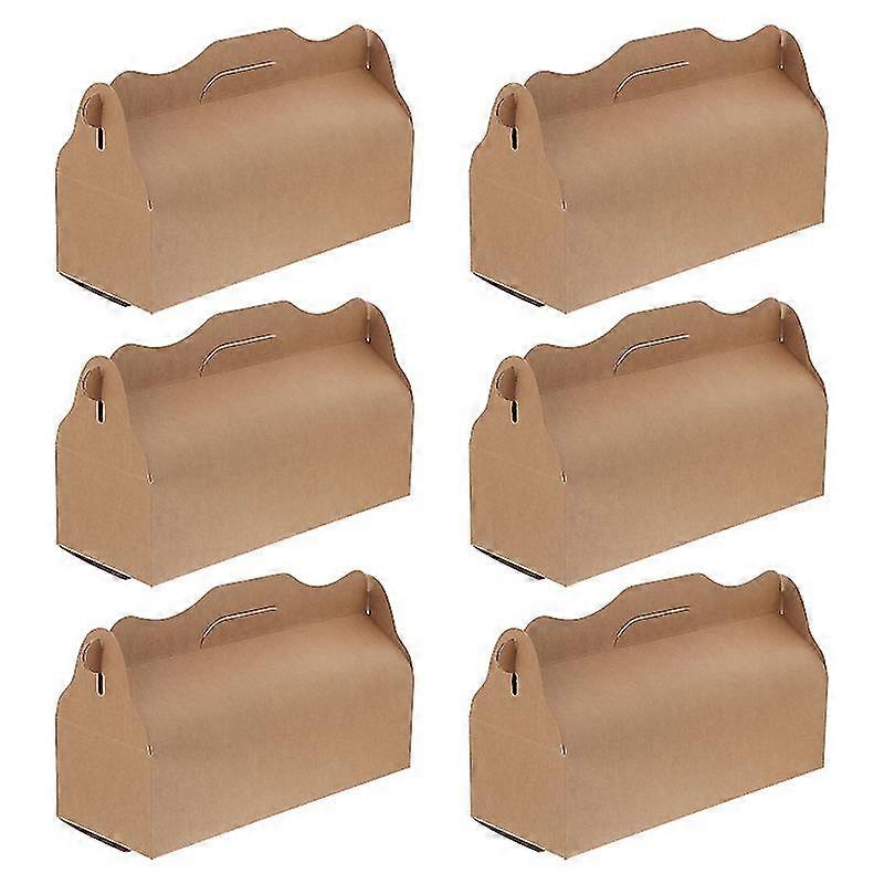 6pcs cake packaging boxes food packing boxes portable cake container