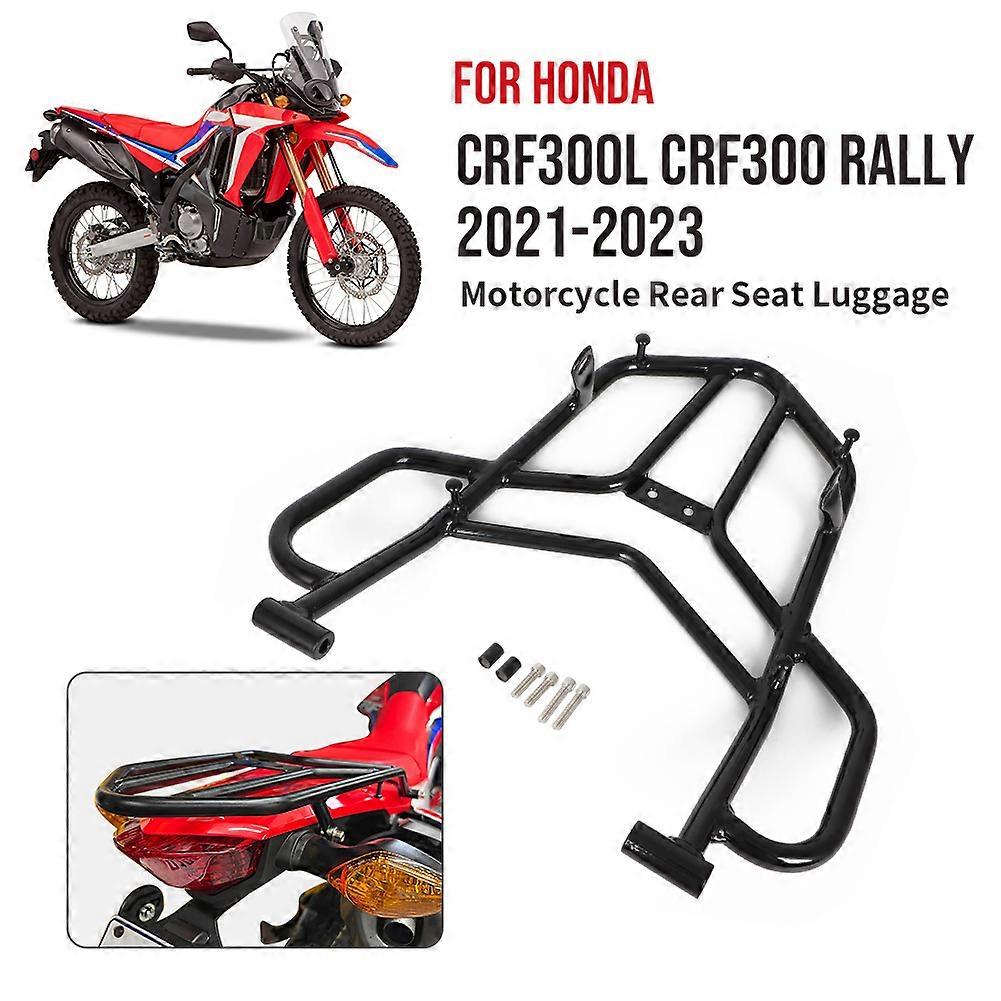 H2C Steel Rear Cargo Rack – Fits 2021-2023 Honda CRF300L & CRF300 Rally Motorcycles