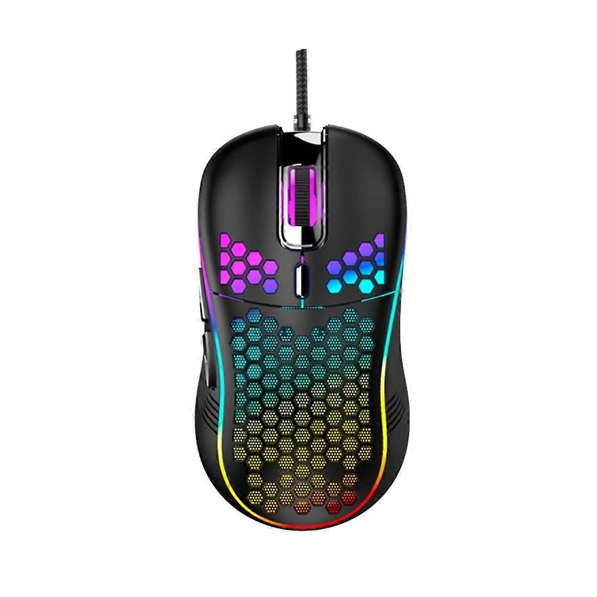 Wired Mechanical Gaming Mouse USB Luminous Light Mouse 7200DPI Adjustable Optical Mouse for PC Comp
