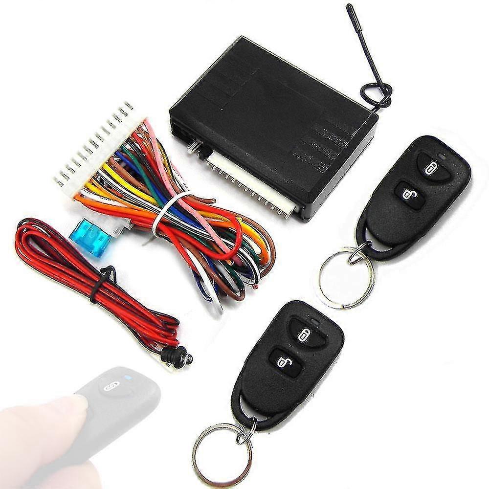 Car Keyless Entry System Universal Auto Remote Central Door Lock Kit 12V with Control Box & LED -JA