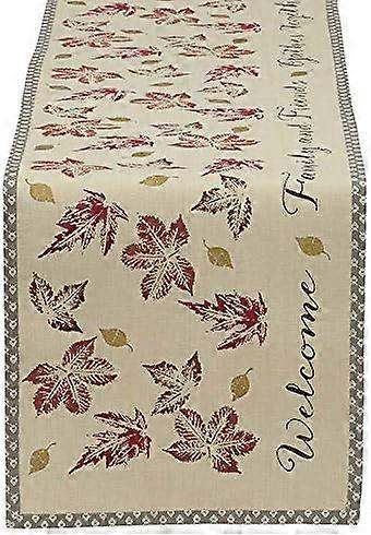 Autumn Leaves Kitchen Collection Thanksgiving & Fall Table Dcor, Reversible Table Runner