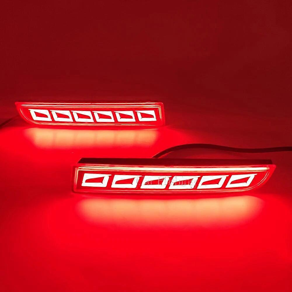 Smoke LED Bumper Reflector Lights – 3-in-1 Tail/Brake/Turn Signal For Lancer Evo X & Outlander