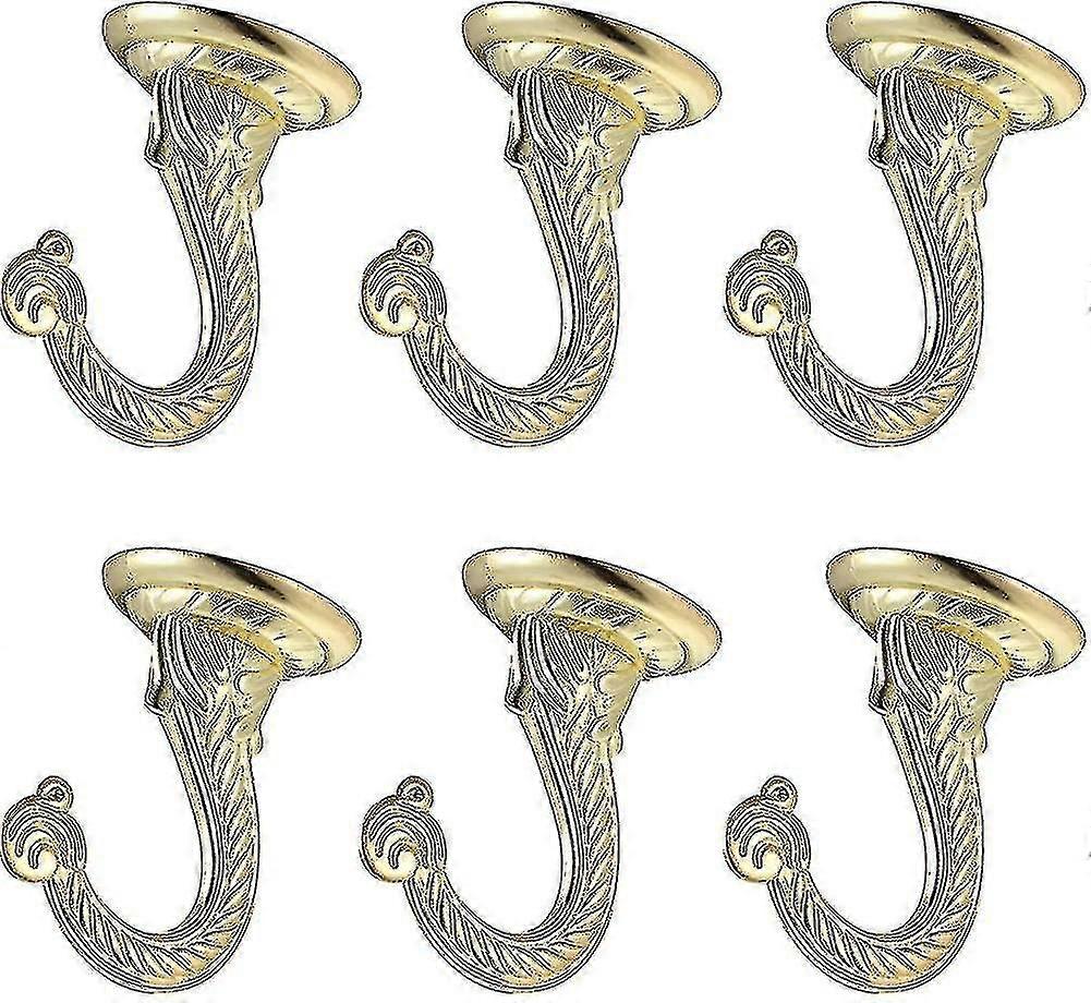 6 Pieces Ceiling Hooks Heavy Duty Swag Hooks Ornamental Hooks Wind Chimes